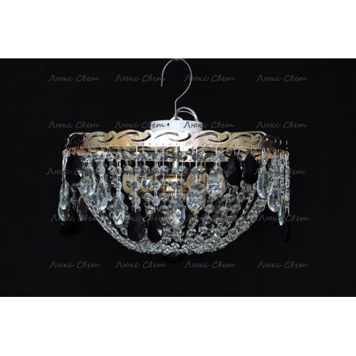 Люстра Анжелика журавлик черная в Новокузнецке Гусь Хрустальный