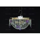 Люстра Анжелика журавлик фиолетовая в Новокузнецке