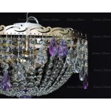Люстра Анжелика журавлик фиолетовая в Новокузнецке