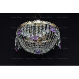 Люстра Анжелика журавлик фиолетовая в Новокузнецке