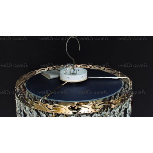 Люстра Анжелика журавлик синяя в Новокузнецке Гусь Хрустальный