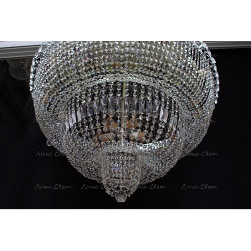 Люстра Водопад 800 мм в Новокузнецке Гусь Хрустальный