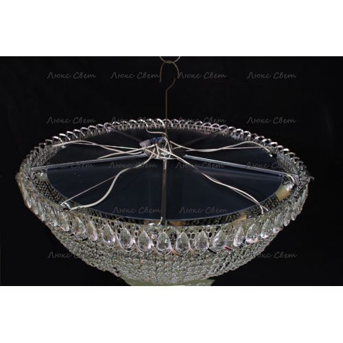 Люстра Водопад 800 мм в Новокузнецке Гусь Хрустальный