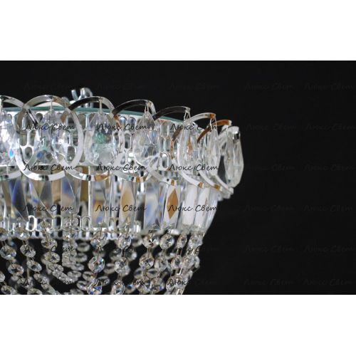 Люстра Катерина Водоворот 1 лампа в Новокузнецке Гусь Хрустальный