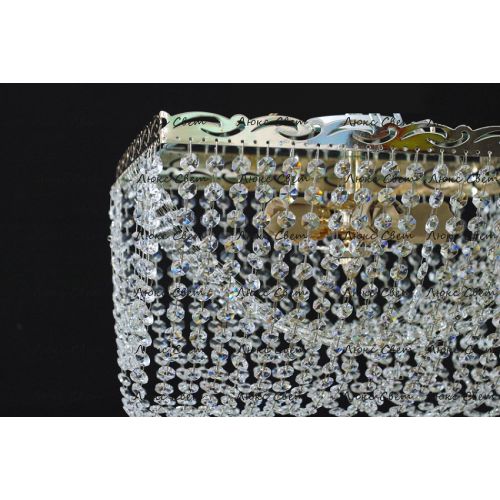 Люстра Квадрат Ракушка 2 в Новокузнецке Гусь Хрустальный