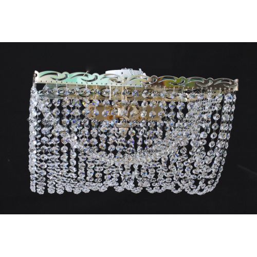 Люстра Квадрат Ракушка 2 в Новокузнецке Гусь Хрустальный