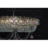 Люстра Кольцо блин розовая в Новокузнецке