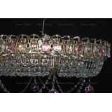 Люстра Кольцо блин розовая в Новокузнецке