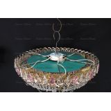 Люстра Кольцо блин розовая в Новокузнецке