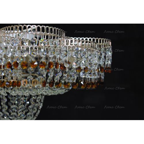 Люстра Лотос чайная в Новокузнецке Гусь Хрустальный