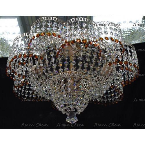 Люстра Лотос чайная в Новокузнецке Гусь Хрустальный