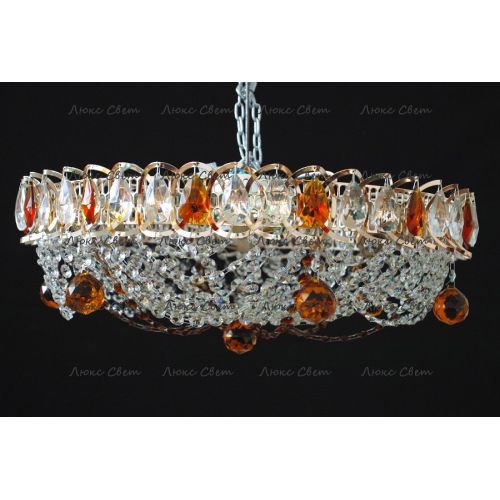 Люстра Водоворот Роза чайная в Новокузнецке Гусь Хрустальный