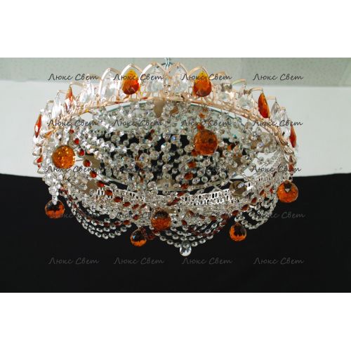 Люстра Водоворот Роза чайная в Новокузнецке Гусь Хрустальный