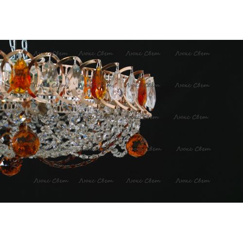 Люстра Водоворот Роза чайная в Новокузнецке Гусь Хрустальный