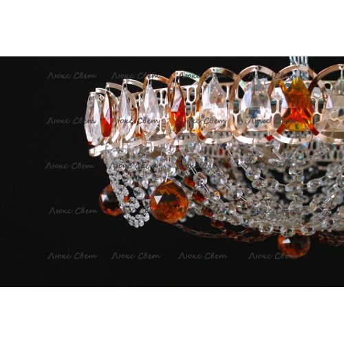 Люстра Водоворот Роза чайная в Новокузнецке Гусь Хрустальный