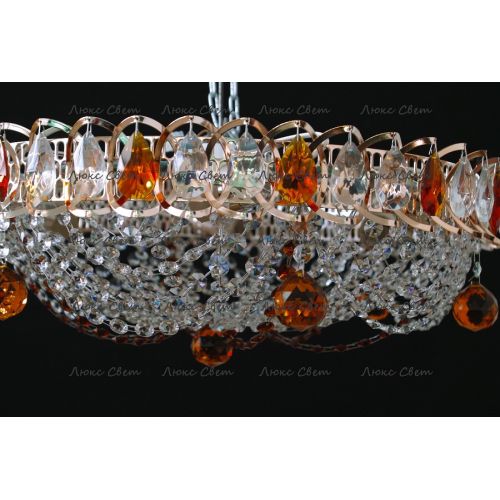 Люстра Водоворот Роза чайная в Новокузнецке Гусь Хрустальный