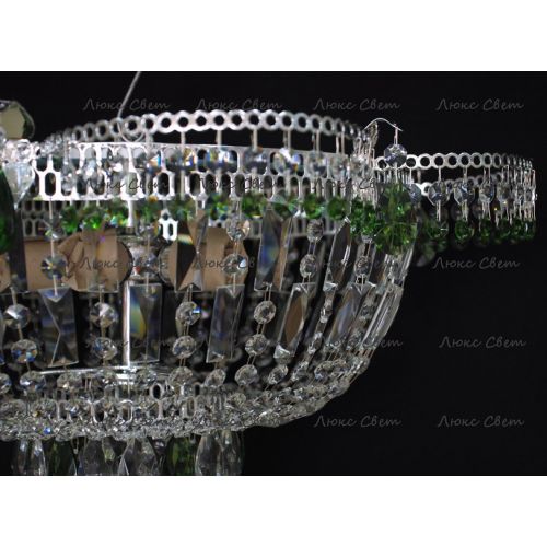 Люстра Ромашка цветная в Новокузнецке Гусь Хрустальный