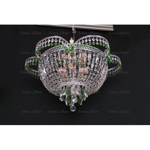 Люстра Ромашка цветная в Новокузнецке Гусь Хрустальный