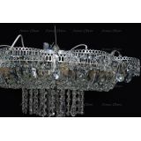 Люстра Ромашка 6 ламп, цвет фурнитуры: серебро, Люстры Гусь Хрустальный Люстра Ромашка 6 ламп, цвет фурнитуры: серебро, Люстры Гусь Хрустальный