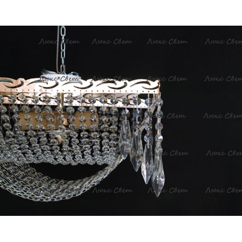 Люстра Квадрат Перо в Новокузнецке Гусь Хрустальный