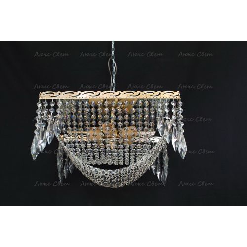 Люстра Квадрат Перо в Новокузнецке Гусь Хрустальный