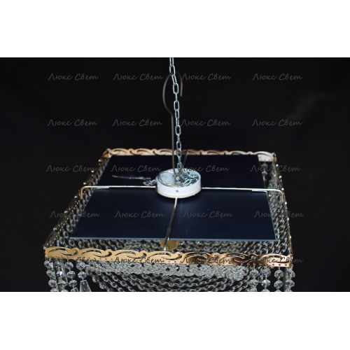 Люстра Квадрат Перо в Новокузнецке Гусь Хрустальный