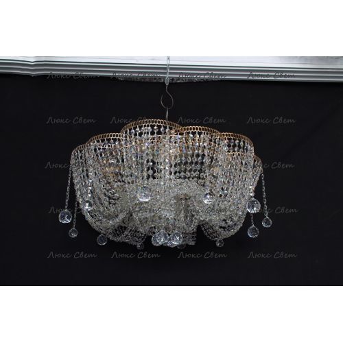 Люстра Лотос Астра 6 ламп в Новокузнецке Гусь Хрустальный