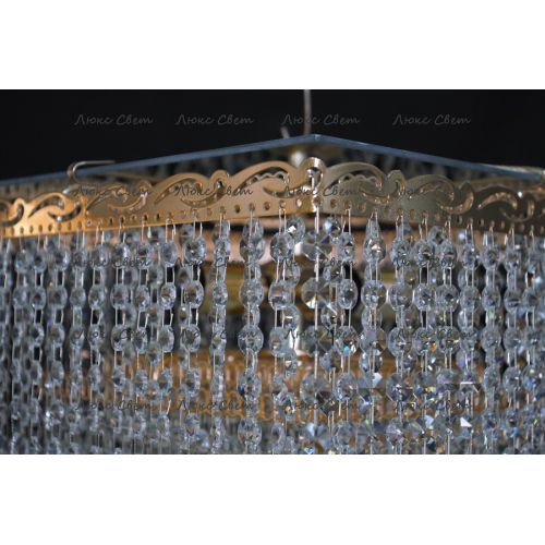 Люстра Квадрат гамма дубик длинная в Новокузнецке Гусь Хрустальный