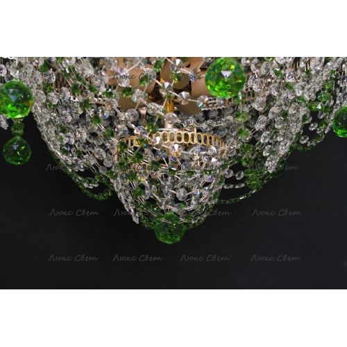 Люстра Ромашка Аленка цветная в Новокузнецке Гусь Хрустальный