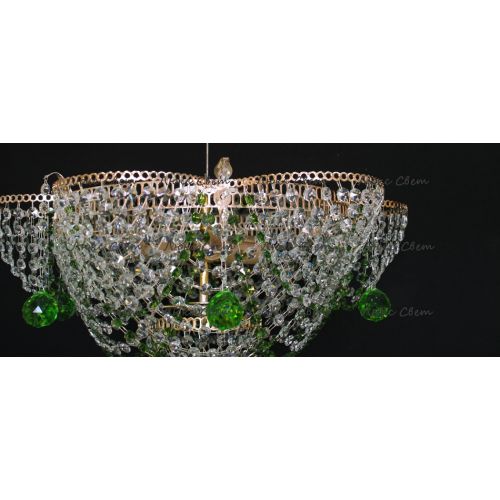 Люстра Ромашка Аленка цветная в Новокузнецке Гусь Хрустальный