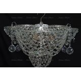 Люстра Ромашка Аленка, цвет фурнитуры: серебро, Люстры Гусь Хрустальный Люстра Ромашка Аленка, цвет фурнитуры: серебро, Люстры Гусь Хрустальный