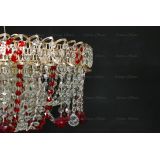 Люстра Водоворот Мария красная  в Новокузнецке