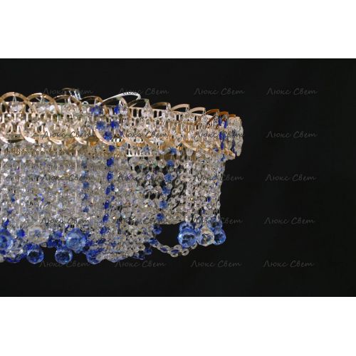 Люстра Водоворот Мария синяя в Новокузнецке Гусь Хрустальный