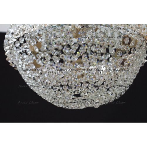 Люстра Водоворот Сетка Обтикон в Новокузнецке Гусь Хрустальный