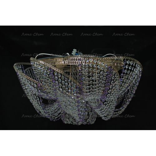 Люстра Космос № 2 фиолетовая в Новокузнецке Гусь Хрустальный