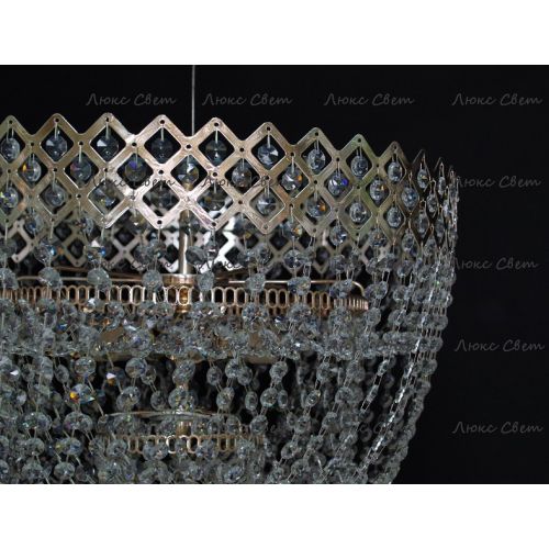 Люстра Водопад корона № 3 в Новокузнецке Гусь Хрустальный