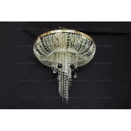 Люстра Анжелика 1 шар 40 мм черная в Новокузнецке Гусь Хрустальный