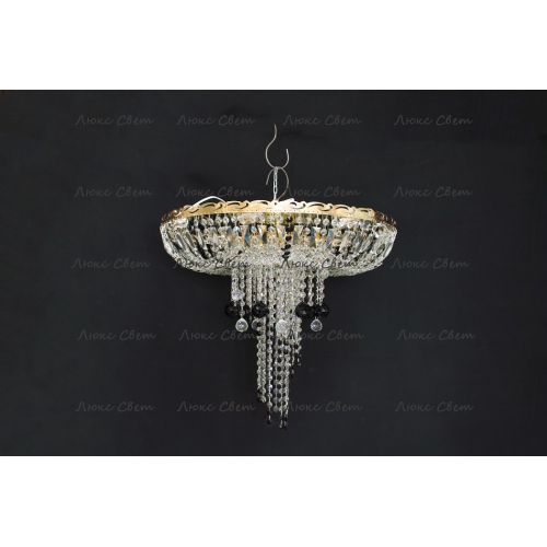 Люстра Анжелика 1 шар 40 мм черная в Новокузнецке Гусь Хрустальный