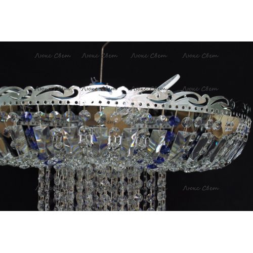 Люстра Анжелика 1 шар 40 синяя в Новокузнецке Гусь Хрустальный