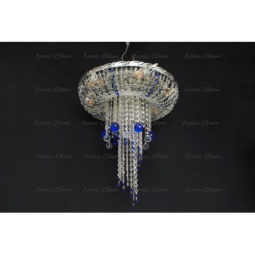 Люстра Анжелика 1 шар 40 синяя в Новокузнецке Гусь Хрустальный