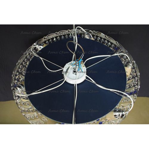 Люстра Анжелика 1 шар 40 синяя в Новокузнецке Гусь Хрустальный