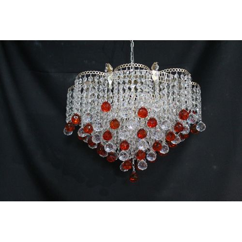 Люстра Ромашка Крона цветная в Новокузнецке Гусь Хрустальный