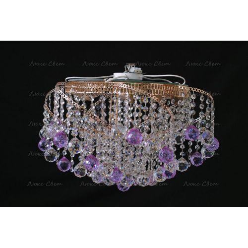 Люстра Космос шар 40 мм фиолетовая в Новокузнецке Гусь Хрустальный
