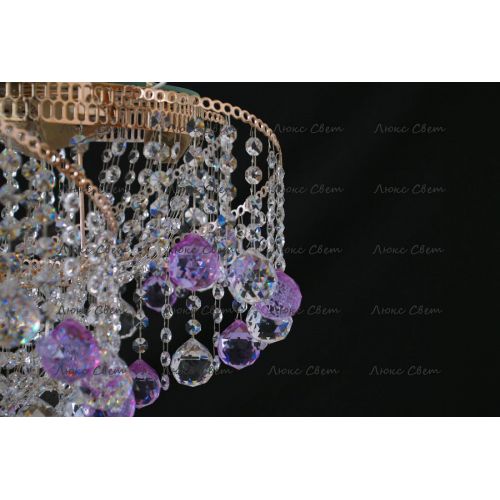 Люстра Космос шар 40 мм фиолетовая в Новокузнецке Гусь Хрустальный