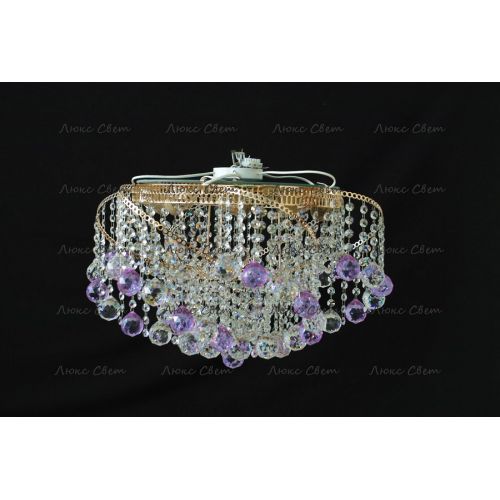 Люстра Космос шар 40 мм фиолетовая в Новокузнецке Гусь Хрустальный