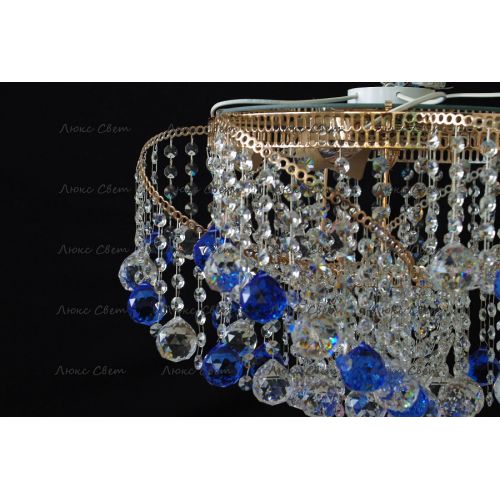 Люстра Космос шар 40 мм синяя в Новокузнецке Гусь Хрустальный