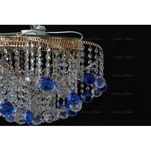 Люстра Космос шар 40 мм синяя в Новокузнецке Гусь Хрустальный