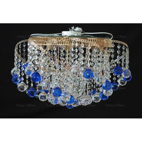 Люстра Космос шар 40 мм синяя в Новокузнецке Гусь Хрустальный