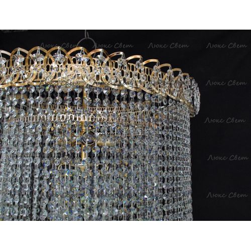 Люстра Водопад длинный в Новокузнецке Гусь Хрустальный