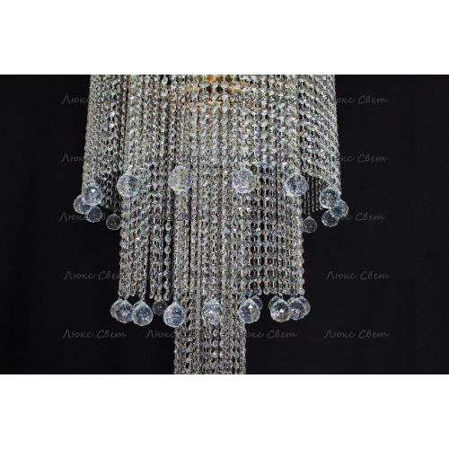 Люстра Водопад длинный в Новокузнецке Гусь Хрустальный